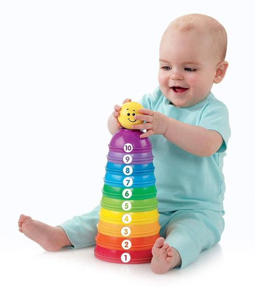 Imagem de Fisher Price Torre de Potinhos Coloridos W4472 - Mattel