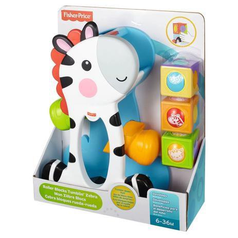 Imagem de Fisher-Price Zebra Blocos Surpresa - Mattel CGN63