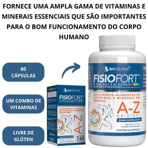 Imagem de Fisiofort A-Z Suplemento Alimentar Multivitamína 60 Cápsulas