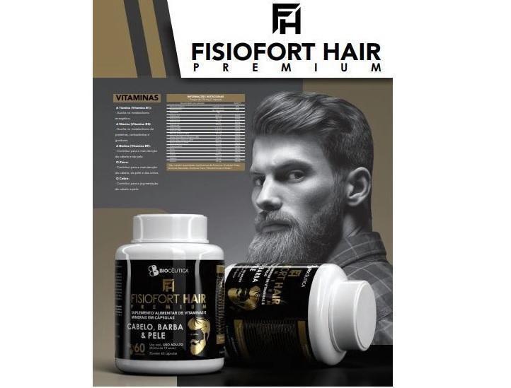 Imagem de Fisiofort Hair Premium Cabelo, Pele E Barba 60 Capsulas