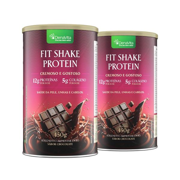 Imagem de Fit Shake Protein - 12 Proteínas + Colágeno Hidrolisado - Denavita