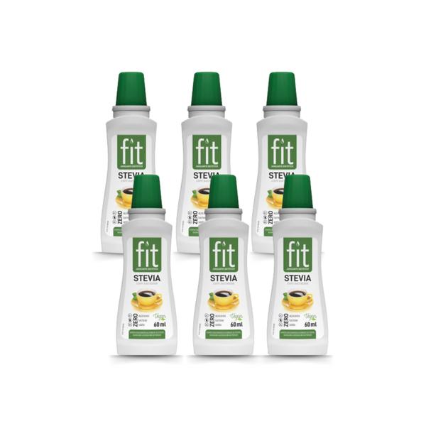 Imagem de FIT STEVIA COM SUCRALOSE 60ML - Kit 6 unidades