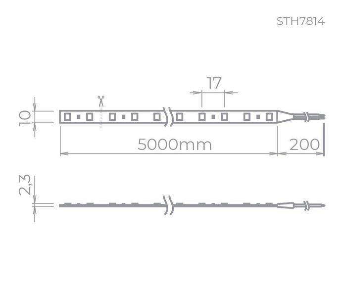 Imagem de Fita 12v Eco 10W/m 700Lm/m IRC70 5MT