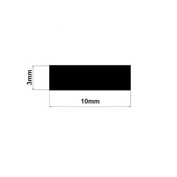 Imagem de Fita Adesiva Branca Eva Borracha Vedação Fresta 03x10mm 10mt