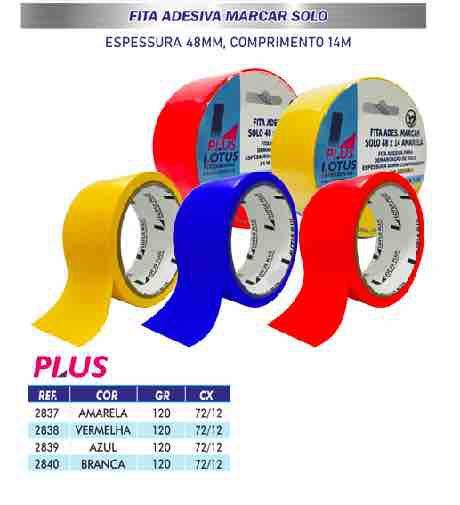 Imagem de Fita Adesiva Demarcação De Solo - 48x14 - 1 Rolo - Lotus