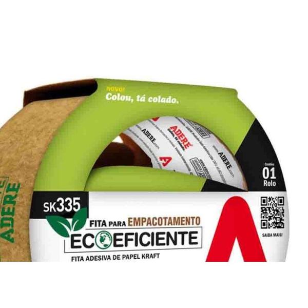 Imagem de Fita Adesiva Embalagem Adere Papel Kraft Marrom Sk335 Eco 38Mm X 25M