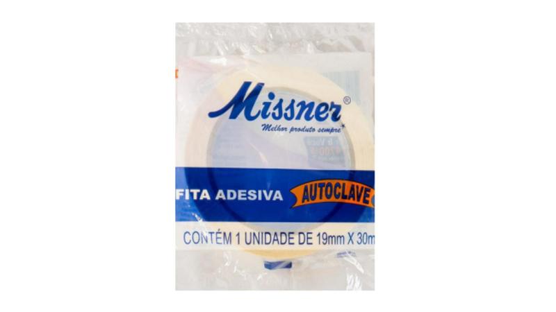 Imagem de Fita Adesiva para  Autoclave  19mm x 30m Missner - 03 Unidades