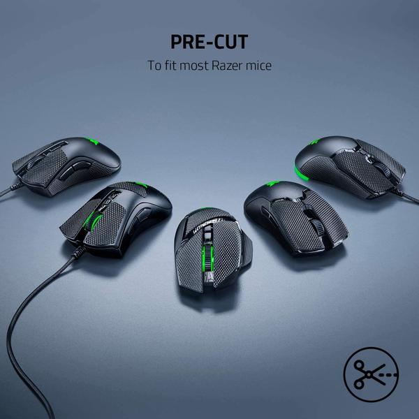 Imagem de Fita adesiva Razer Mouse - para Razer DeathAdder V2: fita adesiva antiderrapante - Design autoadesivo - Pré-cortada (RC30-03210200-R3M1)