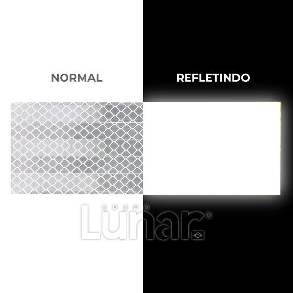 Imagem de Fita Adesiva Refletiva Automotiva Decorativa Prismática Normativa Várias Cores 5M X 5Cm