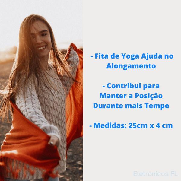 Imagem de Fita Alongamento Versátil Yoga Pilates Que Aumenta A