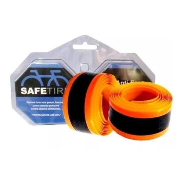 Imagem de Fita anti furo speed 23mm laranja safetire (par)