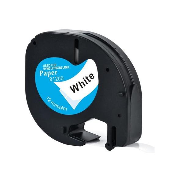 Fita Aplicável Dymo Letratag 91200 Papel 12Mm - Maxxonline Imagem de Fita Aplicável Dymo Letratag 91200 Papel 12Mm
