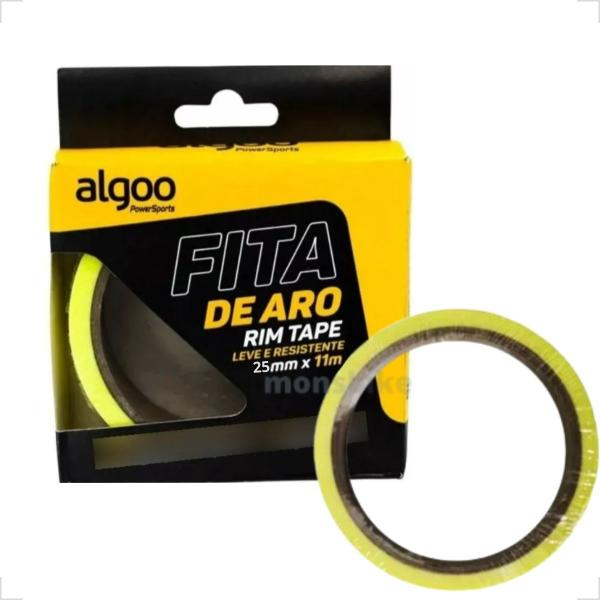 Imagem de Fita Aro Adesiva Para Tubeless Algoo Roda Bike MTB Bicicleta 11 Metros x 21mm ou 25mm