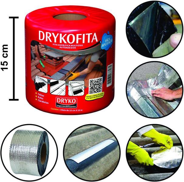 Imagem de Fita Asfáltica Autoadesiva Aluminizada Driko