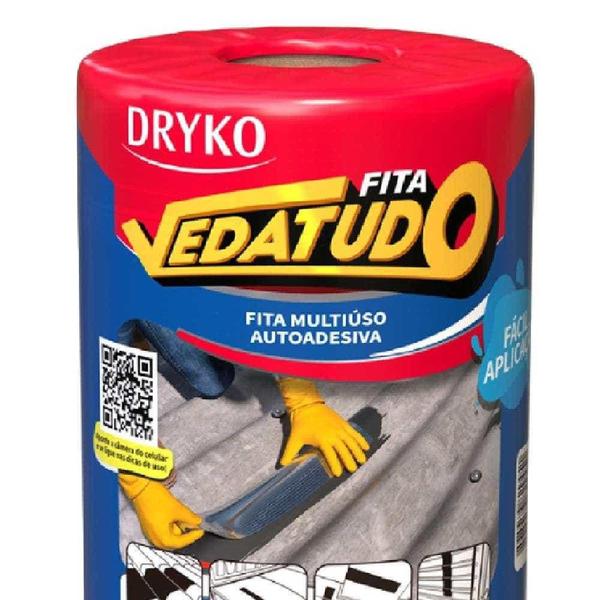 Imagem de Fita Asfáltica Vedatudo 30 cm X 10 m 20 Unidades DRYKO