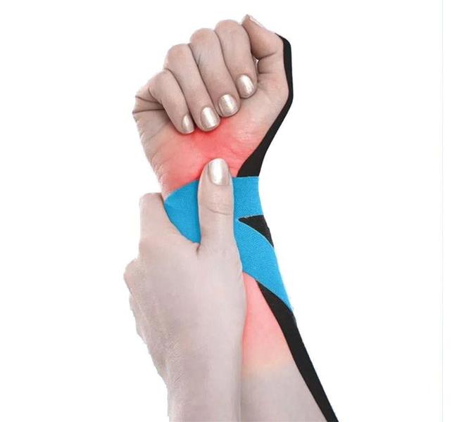Fita Bandagem Elástica Adesiva Kinesio Tape Dor Muscular - Multilaser Imagem de Fita Bandagem Elástica Adesiva Kinesio Tape Dor Muscular