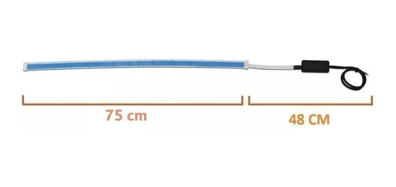 Imagem de Fita Barra Led 75cm Drl Farol Luz Diurna Seta Sequencial