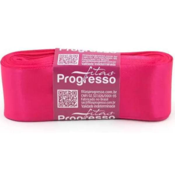 Imagem de Fita Cetim 38mm Rosa Cítrico 10 Metros Ref 279 Progresso