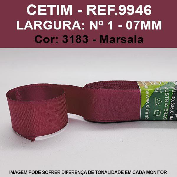 Imagem de FITA CETIM LISA SINIMBU 10MT REF.9946/07-MM/Nº1