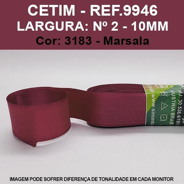 Imagem de FITA CETIM LISA SINIMBU 10MT REF.9946/10 MM/Nº2