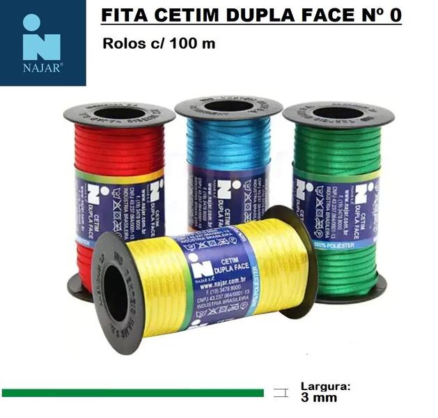 Imagem de Fita Cetim Najar Nº 0* Rl c/100m X 3 mm