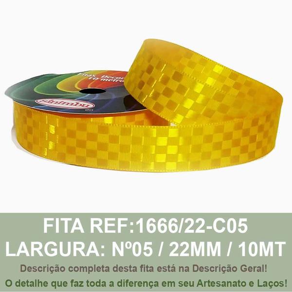 Imagem de FITA CETIM QUADRICULADA SINMBU 10MT R:1666/22mm /Nº5