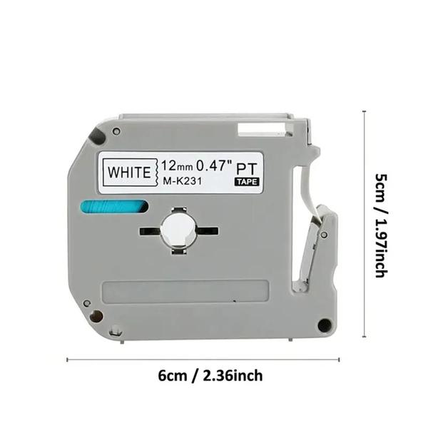 Imagem de Fita Compatível M-K231 para Rotulador Brother PT-80 PT-70