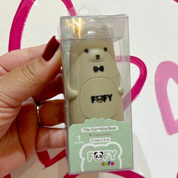 Imagem de Fita corretiva bear fofinho cute capuccino - ff6506 - fofy