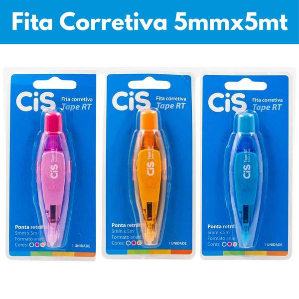 Imagem de Fita Corretiva Tape RT 5mmx5M Cis