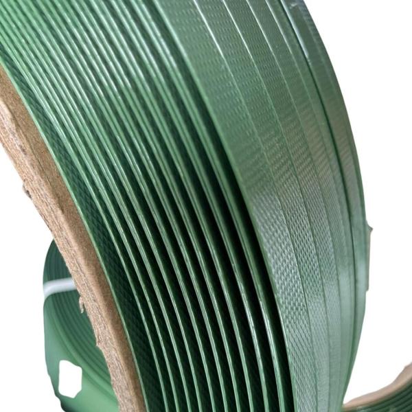 Fita de Arquear PET Poliéster Verde 16mm - Alta Resistência para Paletização e Embalagem - Tutti Suprimentos Imagem de Fita de Arquear PET Poliéster Verde 16mm - Alta Resistência para Paletização e Embalagem