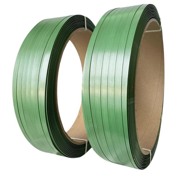 Fita de Arquear PET Poliéster Verde 16mm - Alta Resistência para Paletização e Embalagem - Tutti Suprimentos Imagem de Fita de Arquear PET Poliéster Verde 16mm - Alta Resistência para Paletização e Embalagem