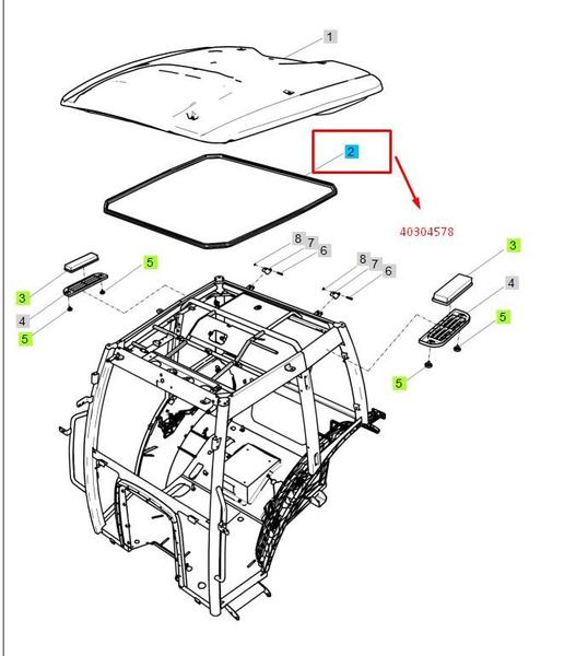 Imagem de Fita de calefetaçao teto 40304578 ls tractor