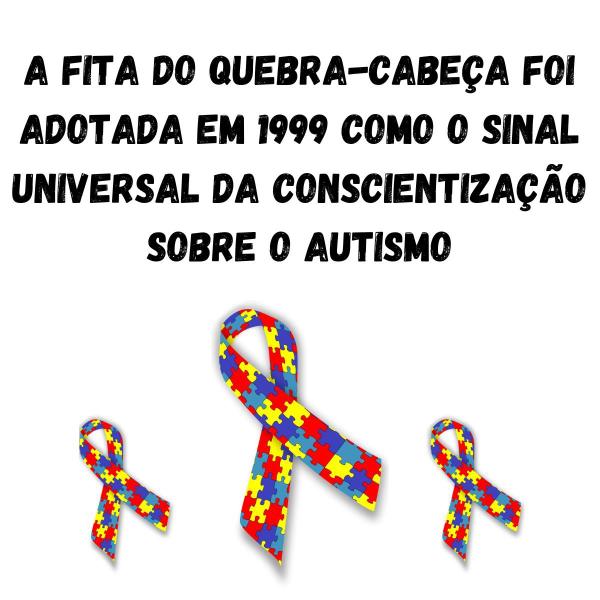 Imagem de Fita de cetim 22mm 10 metros quebra cabeça autismo