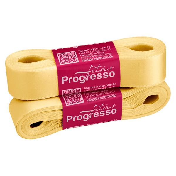 Imagem de Fita de Cetim 22mm nº5 - 10m Cor 2052 Amarelo Claro - 1 unidade - Fitas Progresso - Rizzo