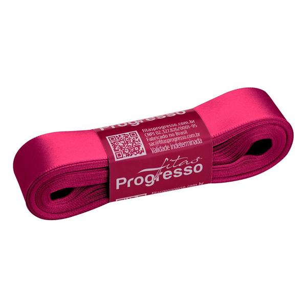 Imagem de Fita de Cetim 22mm nº5 - 10m Cor 2055 Rosa Amaranto - 1 unidade - Fitas Progresso - Rizzo