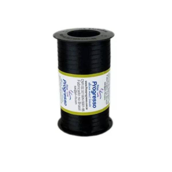 Imagem de Fita de Cetim Carretel 4mm nº00 - 100m Cor 219 Preto - 1un