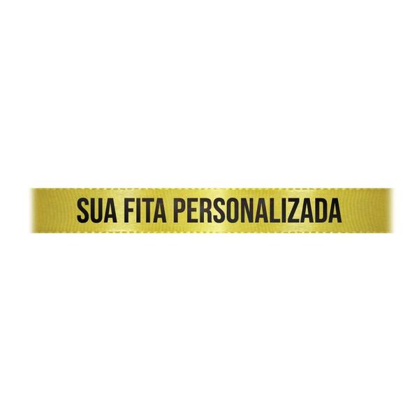 Imagem de Fita de Cetim Personalizada CFS002 - 10mm X 45metros - Amarelo Canário 242 - 01 Unidade - Progresso - Rizzo