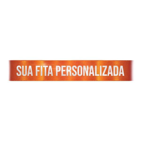 Imagem de Fita de Cetim Personalizada CFS005 - 22mm X 45metros - Laranja 066 - 01 Unidade - Progresso - Rizzo