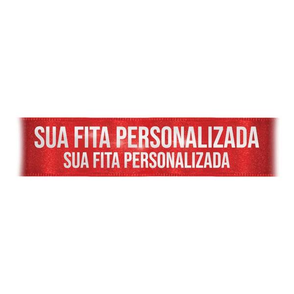 Imagem de Fita de Cetim Personalizada CFS007 - 30mm X 45metros - Vermelho 209 - 01 Unidade - Progresso -