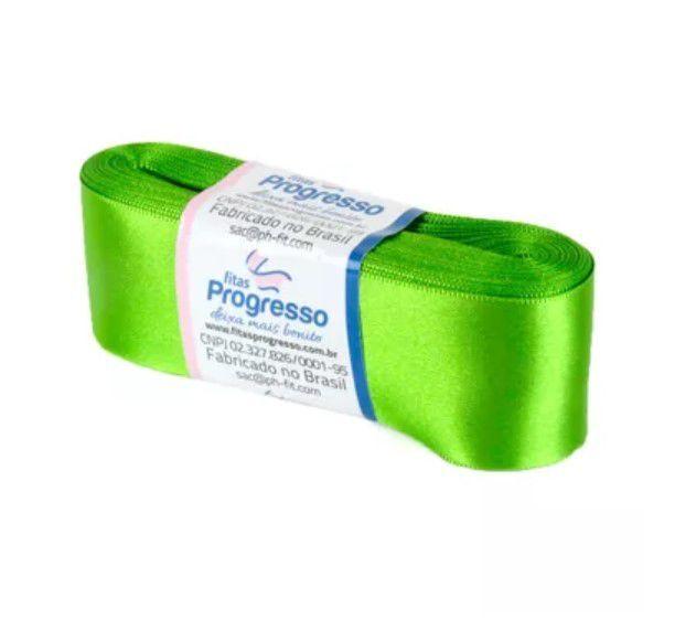 Imagem de Fita de Cetim Progresso 38mm nº9 - 10m Cor 677 Verde Folha - 01 unidade