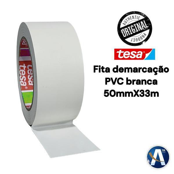 Imagem de Fita de Demarcação 60760 PVC Branca 50mmX33m Tesa