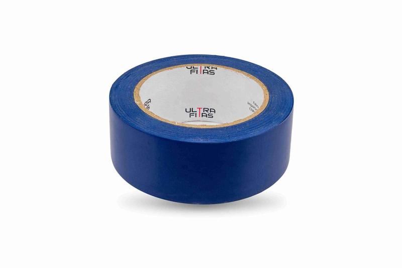 Imagem de Fita De Demarcação de Solo Pvc 48mm X 30 Metros Sinalização - Amarela, Azul, Branca, Cinza, Laranja, Listrada, Preta, Verde, Vermelha ou Zebrada