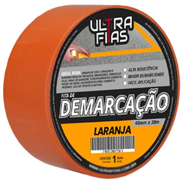 Imagem de Fita De Demarcação de Solo Pvc 48mm X 30 Metros Sinalização - Amarela, Azul, Branca, Cinza, Laranja, Listrada, Preta, Verde, Vermelha ou Zebrada