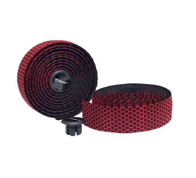 Fita De Guidão Para Bicicleta Mtb Vermelha Silicone Gel TSW Imagem de Fita De Guidão Para Bicicleta Mtb Vermelha Silicone Gel TSW