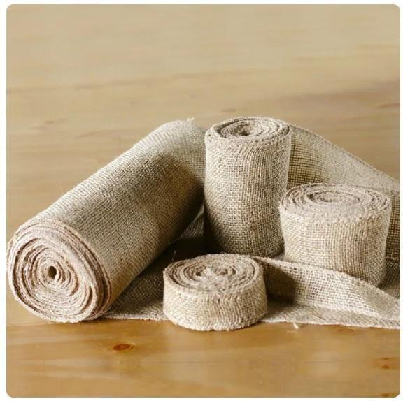 Fita de Juta Cru 4cm - Decoração e embrulhos - Lns Imagem de Fita de Juta Cru 4cm - Decoração e embrulhos
