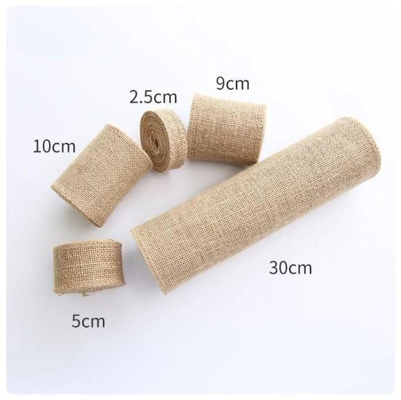 Fita de Juta Cru 4cm - Decoração e embrulhos - Lns Imagem de Fita de Juta Cru 4cm - Decoração e embrulhos