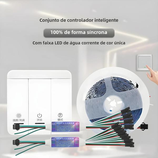 Imagem de Fita de LED 24V WS2811 com Efeito de Onda de Água - 20m, 25m ou 30m