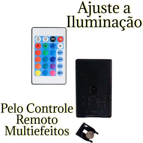 Imagem de Fita de LED 5 Metros 300 LEDs RGB SMB5050 com Controle Remoto Multi Efeitos Pisca Pisca ClimaO