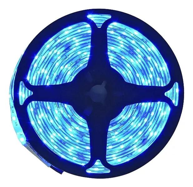 Fita De Led 5050 Luz Azul 5m Alta Intensidade+fonte 5a - Top Leds Imagem de Fita De Led 5050 Luz Azul 5m Alta Intensidade+fonte 5a