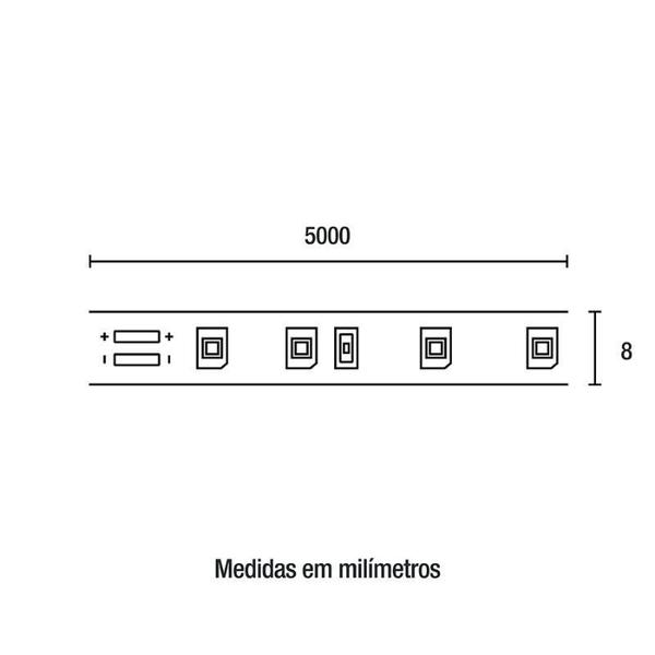 Imagem de Fita De Led 6W - 12V (5M) - Blumenau Iluminação 4100K Luz Ne